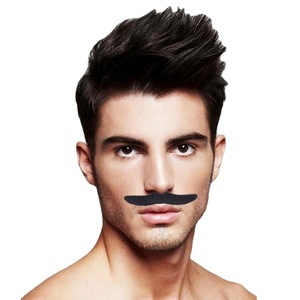 Moustaches d'Halloween (6 pièces) – Fausse barbe à coller sur la carte – Accessoires de déguisement pour fête - Product Image 5