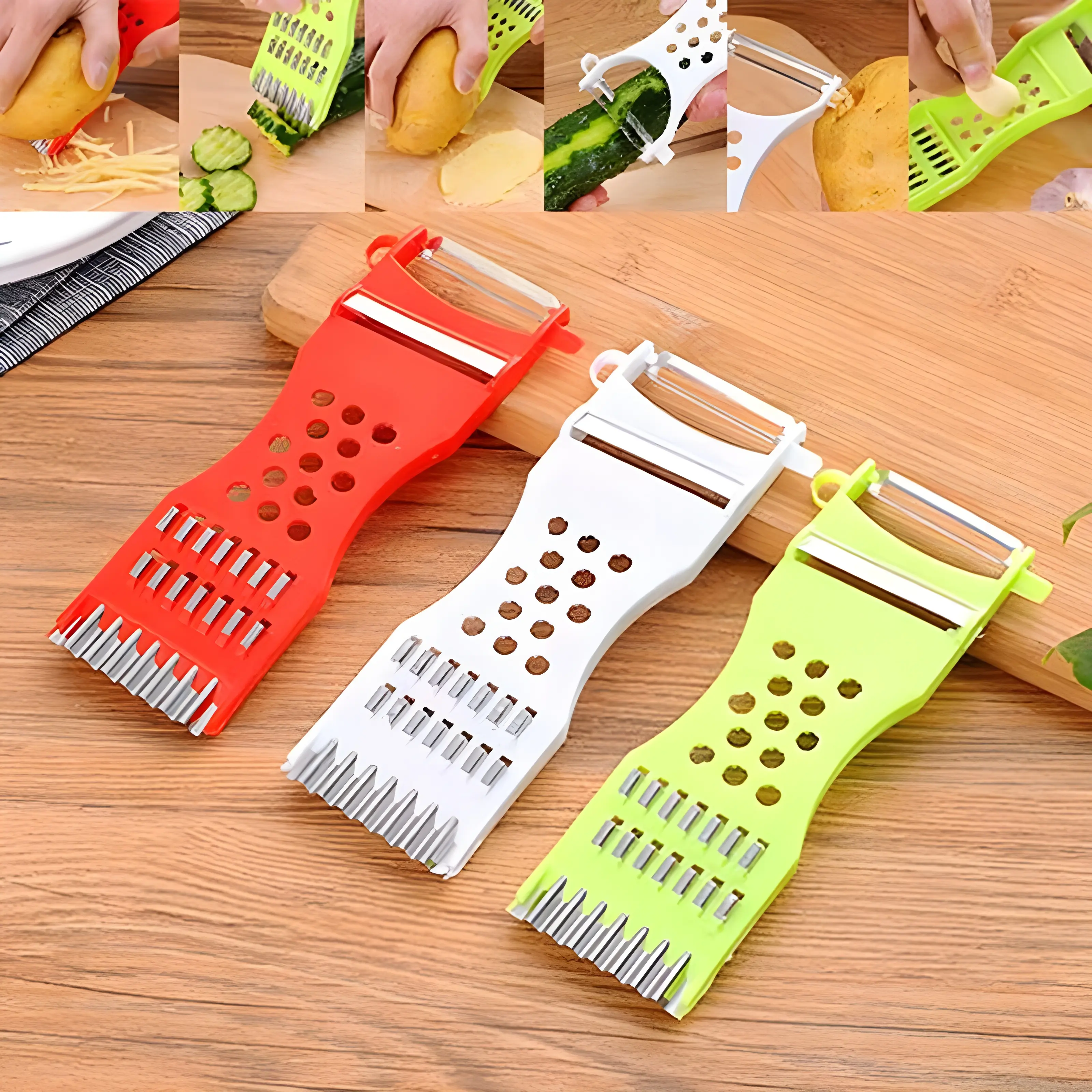 Wholesales घरेलू रसोई स्टेनलेस स्टील सब्जी फल पुलिस का सिपाही Multifunctional Graters