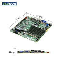 Ethernet Industrial Thin ITX Intel J1900 DDR3 Procesador Quad Core 2 LAN 6 COM mini Pc x86 Placa base