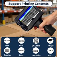 Impresora de Inyección de Tinta Portátil con Boquilla de 0.5'', Máquina de Codificación Portátil para Códigos QR, Fechas y Logotipos en Metal, Plástico, Madera, Vidrio, Tela y Papel