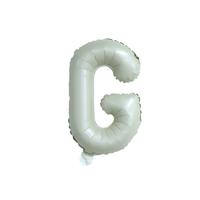 Décoration de fête Offre Spéciale blanc crème 16 pouces en aluminium Alphabet lettre ballons en aluminium