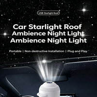 Nouveau projecteur USB ciel étoilé 2026, lumière de nuit 360° °   Lampe LED rotative en forme d'étoile avec plusieurs films interchangeables pour la décoration de voiture, chambre, maison et fêtes
