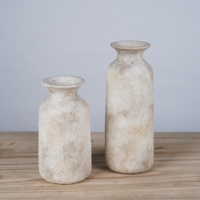 Vase de table rond en terre cuite nordique, design contemporain, écologique, émaillé, pour la décoration de la Saint-Valentin