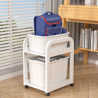 Étagère de rangement pour cartable en plastique, chariot mobile, rangement de livres, moderne, durable, multifonctionnel, salle de classe, vaisselle