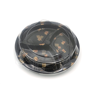 JY-82116 Caja <span class=keywords><strong>de</strong></span> Embalaje Desechable para Sushi al por Mayor, Contenedor <span class=keywords><strong>de</strong></span> Alimentos Negro, Bandeja <span class=keywords><strong>de</strong></span> Plástico para Sushi, Caja para Pastel Mille-feuille - Product Image 2
