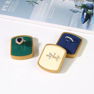 Jinsky de gama alta rectángulo Premium maniquí exquisito anillo de boda soporte de exhibición Esquinas redondeadas accesorios de exhibición de joyería - Product Image 6