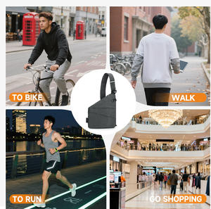 リビアチュニジアアルジェリアモロッコエチオピアホットセールサプライヤーメーカーショルダーマンクロスボディチェストバッグ - Product Image 6