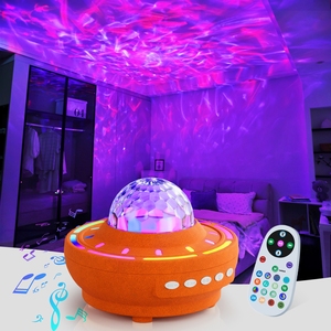 Nueva Lámpara Nocturna LED Creativa Recargable por USB 2026, Proyector de Música RGB Inalámbrico para Decoración de Sala de Estar, Hogar y Hotel - Product Image 3
