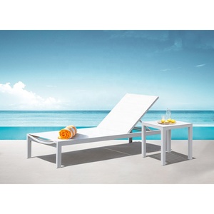 Chaise solaire réglable en aluminium, <span class=keywords><strong>siège</strong></span> de <span class=keywords><strong>plage</strong></span>, éclairage d'extérieur, meubles modernes, pour piscine, hôtel, jardin, nouveauté - Product Image 4
