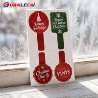 Autocollants personnalisés pour bouteilles de Noël, imperméables, autocollants adhésifs, étiquettes de Noël pour emballages cadeaux, pour bouteilles de vin, emballages cadeaux
