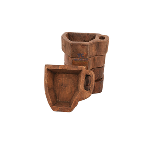 Artisanat en gros prix cadeaux décoratifs de noël festival bols à bougie vides bol à pâte en bois pour faire des bougies - Product Image 1