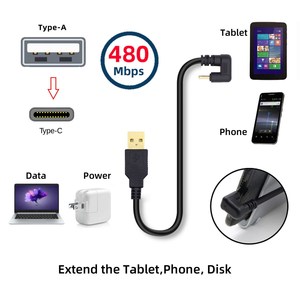 3.0 USB mạ vàng (Loại-A) Nam để USB3.1 (Loại-C) Nam nối USB dữ liệu đồng bộ & phí cáp 0.3M/1m/1.8m - Product Image 6