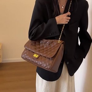 Retro Style Diamond Lattice <b>Travel</b> Ladies Large Capacity Crossbody <b>Bag</b> Oversized Ladies Handbag <b>Women</b> Shoulder Tote <b>Bag</b> - Product Image 1