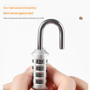 קידום מכירות נסיעות מזוודות מנעול כושר מנעול עם 4 ספרות דיגיטלי נגד גניבה נגד חיתוך עמיד סגסוגת סיסמא לפתוח - Product Image 3