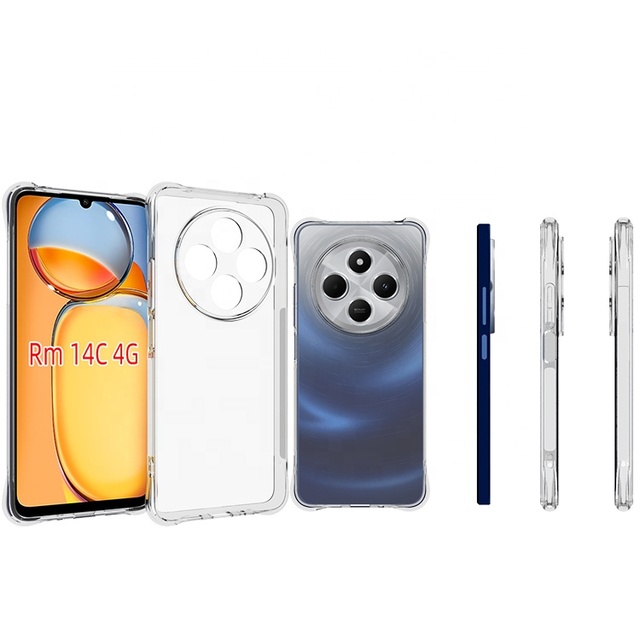 For for Redmi 13C 14C 4G 5G 10C Transparent Soft TPU Eco-friendly Waterproof Shock-Proof Phone Case