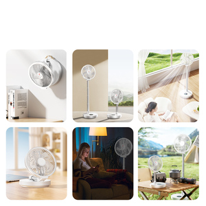 Ventilador Plegable Eléctrico de Corriente Continua Recargable, Telescópico, Portátil, de 10 Pulgadas, con Refrigeración por Aire, Control Remoto Magnético y Luz - Product Image 5