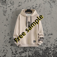 Sweat-shirts surdimensionnés pour hommes, de haute qualité, 100% coton, vêtement de luxe teint, broderie 3D perlée, automne, écologique