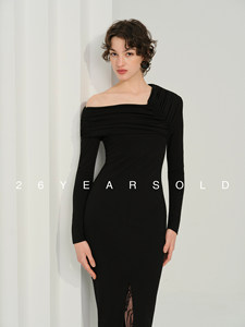 Abito Elegante Vintage Originale da Designer, 26 Anni, Solido, Autunnale, Modellante, a Vita Alta, Antistatico, con <span class=keywords><strong>Spalle</strong></span> <span class=keywords><strong>Scoperte</strong></span> e <span class=keywords><strong>Maniche</strong></span> <span class=keywords><strong>Lunghe</strong></span> 33148 - Product Image 5