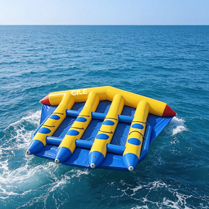 Cile Bateau Gonflable Personnalisable en PVC Épaissi pour Sports Nautiques, Type Poisson Volant ou Banane, Capacité 5-10 Passagers (100-500kg) - Product Image 1