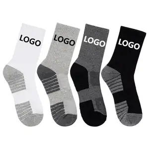 OEM Cotton Design Own Custom Logo Socks Thickened Loop Sports Socks Men Basketball Socks