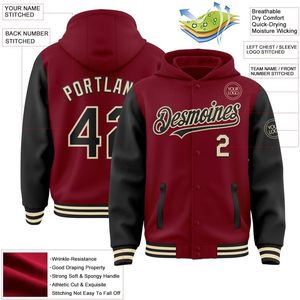 Sudadera con Capucha Deportiva Personalizada de Béisbol, con Nombre y Número, Transpirable, de Poliéster, Unisex, para Adultos, Adolescentes y Niños - Product Image 1