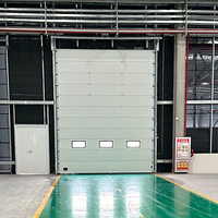 Puertas superiores seccionales de acero resistente Puertas de garaje seccionales silenciosas para puertas seccionales superiores de fábrica