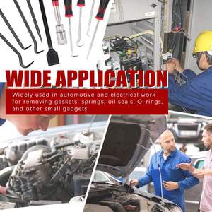 ชุดเครื่อง<span class=keywords><strong>มือ</strong></span>ซ่อมตัวถังรถ9ชิ้นตัวคั่นแบริ่งตัวเครื่องขูดตะขอหยิบเครื่องมือโอริงซีล<span class=keywords><strong>ย</strong></span>างสำหรับเครื่องมือซ่อมแซมตัวถัง - Product Image 6