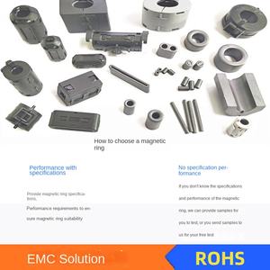 Anello magnetico per la smagnetizzazione Anti-interferenza del nucleo di Ferrite Ni-Zn anello del filtro cilindrico cavo che filettano le vecchie ferriti - Product Image 4
