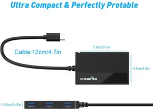 tarjeta de memoria Centro de Defensa Militar común acceso EMV ID SIM lector inteligente USB-C a USB 3,0 tipo C TF lector - Product Image 4