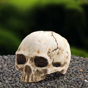 Caja de Plástico Cuadrada Ecológica de 1 Litro, Escondite Clásico con Forma de Calavera para Reptiles, Lagartos, Serpientes, Geckos, Tortugas, Peces, Accesorios para Acuarios - Product Image 2