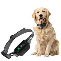 Neues Intelligentes Anti-Bell-Gerät für Haustiere Wasserdichtes Automatisches Elektroschock-Halsband mit Vibration und Summer Hundebell-Abschreckung Trainingsgerät