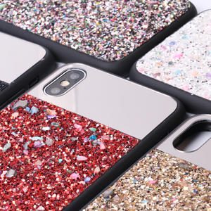 Bling brillo lentejuelas espejo de la cubierta de la caja del teléfono móvil para iphone 11 X Xs X Max XR 7 6 6 <span class=keywords><strong>s</strong></span> - Product Image 6