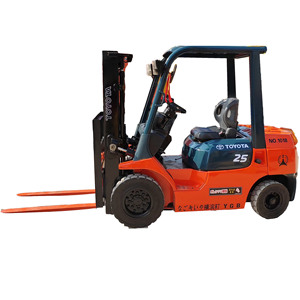 Used 2.5T 3T Toyota Japanese <b>Forklift</b> 4300KG Capacity 0-2000 Hours Hot Sale Japan Original FD25 in Stock - Product Image 1