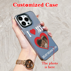 Coque de téléphone personnalisée avec <span class=keywords><strong>photo</strong></span> et texte pour iPhone 11-17 - Matériau TPU mat avec peinture UV, design DIY - Product Image 2