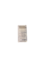 Premium Dayanıklı 8P8C UTP Şeffaf Cat5e RJ45 Modüler Fiş Ethernet Konektörü Yüksek Darbeye Dayanıklı Polikarbonat Gövde