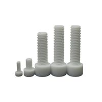 Vis à tête hexagonale en plastique, vis en PTFE, boulons en plastique, fournis par une usine chinoise