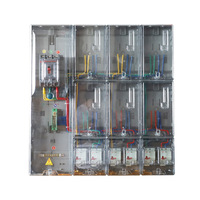Boîtier métallique en acier inoxydable industriel, verrouillage à clé, antivol, résistant aux intempéries, triphasé, pour extérieur, boîte à compteur électrique