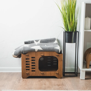 Maison intérieure moderne et écologique ODM OEM pour animaux de compagnie Maison pour chat en bois personnalisable avec mobilier amovible et lavable pour petits et gros chats - Product Image 2