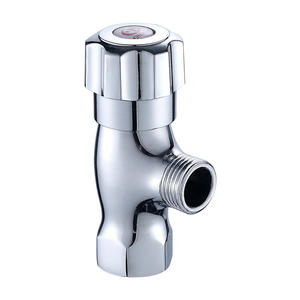 Robinet d'angle Morning Dew, finition chromée, filetage mâle, diamètre intérieur standard pour eau chaude et froide - Product Image 1