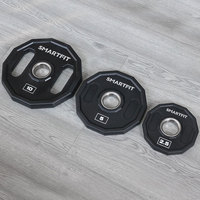 Vente directe d'usine Smartfit Plaques de poids en uréthane 12 faces Plaques d'haltérophilie CPU