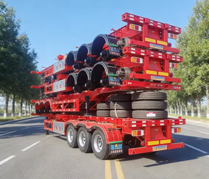 Remolque Esqueleto <span class=keywords><strong>para</strong></span> Transporte <span class=keywords><strong>de</strong></span> 20, 40 y 45 Pies, Semirremolque <span class=keywords><strong>de</strong></span> Plataforma Plana <span class=keywords><strong>de</strong></span> 3 <span class=keywords><strong>Ejes</strong></span>, Precio <span class=keywords><strong>de</strong></span> Remolque Esqueleto - Product Image 4