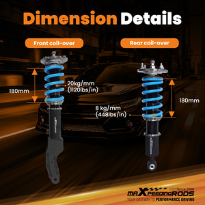 Kit de Amortiguadores Ajustables de 24 Vías MaXpeedingrods para Porsche Cayenne 2002-2010 955 y <span class=keywords><strong>957</strong></span> - Product Image 4