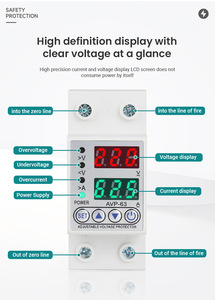 Medidor <span class=keywords><strong>de</strong></span> Energía Inteligente WiFi AC 63A 80-300V, Protector <span class=keywords><strong>de</strong></span> Voltaje y Fuga a Tierra, Interruptor <span class=keywords><strong>de</strong></span> Circuito, Monitor <span class=keywords><strong>de</strong></span> Electricidad para Riel DIN, Control Remoto por <span class=keywords><strong>APP</strong></span> - Product Image 2