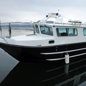 Kinocean New Luxury All Welding Aluminum Hard-top Deep-V Cabin Fishing SpeedBoat With Motor For Sale