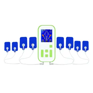 Rechargeable 35 Modes Electronic Pulse Massager EMS TENS Unit Muscle Stimulator Pain Relief Therapy With 6pcs Electrode Pads