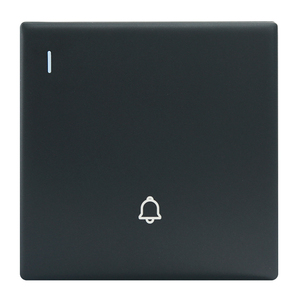 Interruptor de <span class=keywords><strong>timbre</strong></span> de pared de 1 botón, 250V 10A, negro, de 1 canal, a bajo <span class=keywords><strong>precio</strong></span> - Product Image 1