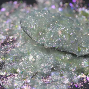Brillo de Uñas Aurora Iridiscente, Polvo Cromado Efecto Sirena, Escamas Reflectantes Edelweiss, Decoración para Uñas de Gel - Product Image 3