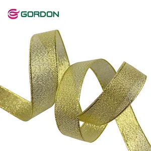 Gordon Ribbons High Quality Shinny Glitter Ribbon For Hair Bows Making Candy Wrapping Decoration