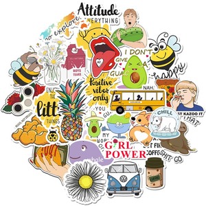 Pegatinas de piel de dibujos animados <span class=keywords><strong>para</strong></span> portátil, calcomanía transparente a prueba de agua, anti-uv, personalizada, <span class=keywords><strong>para</strong></span> Notebook - Product Image 1