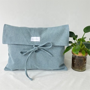 Chuanghua Factory Outlet Denim Cloth Bag Packaging Folding <b>Gift</b> <b>Envelope</b> Pouch Packaging for Handbags With Customize Logo - Product Image 2